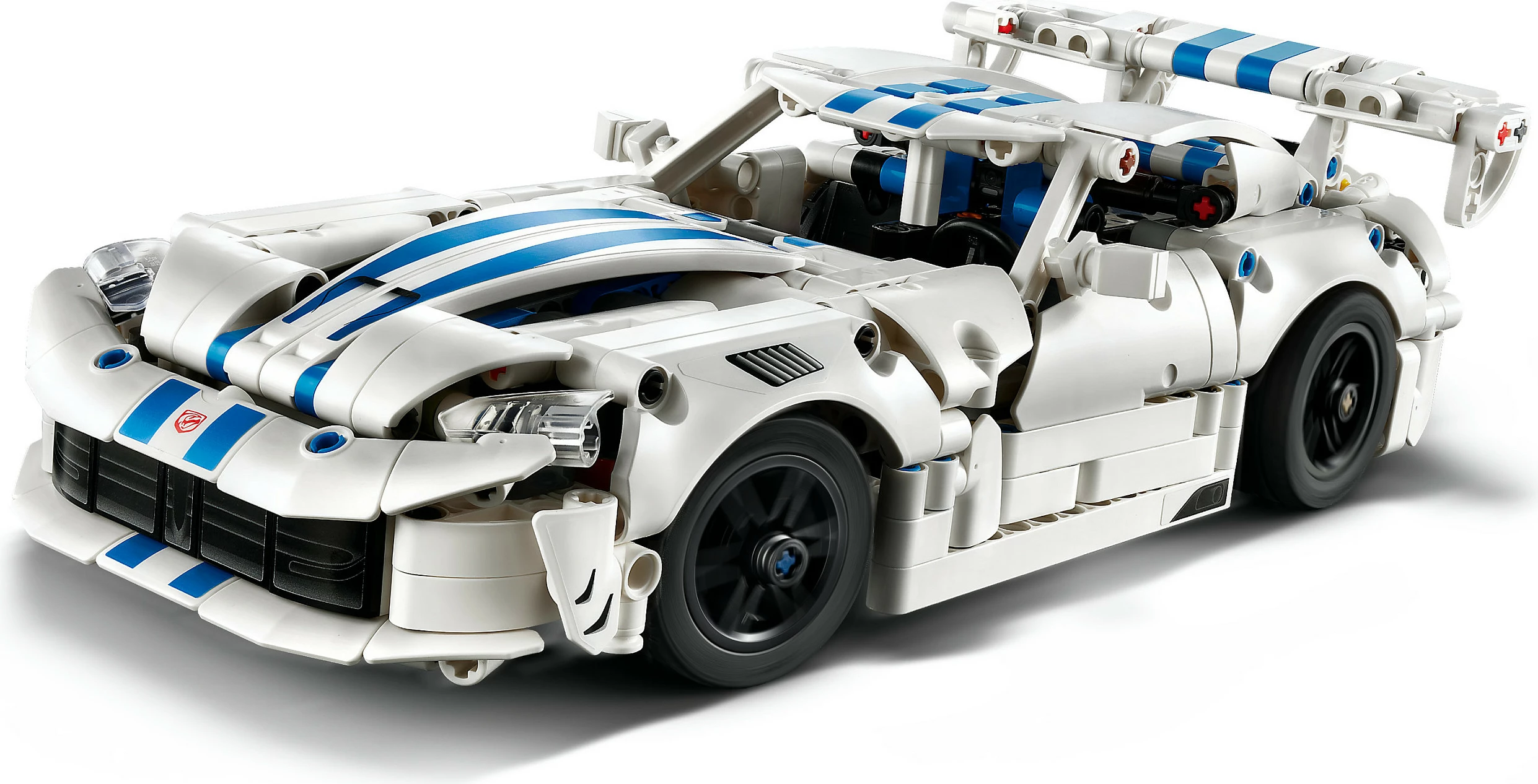 Set LEGO Technic Dodge Viper GTS-R 42234, 805 copë, 10+, bardhë/kaltër