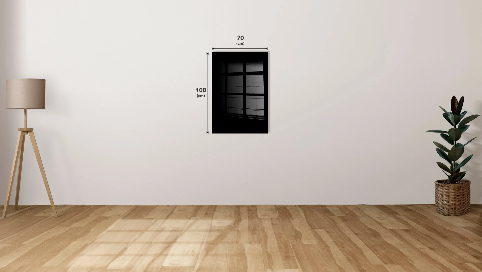 Pikturë dekorative prej xhami të temperuar, Wallity UV-016, 70x100cm