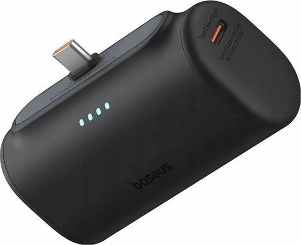 Powerbank Baseus Compact 5000mAh 20W USB-C, i zi, me kabllo USB-C/USB-C