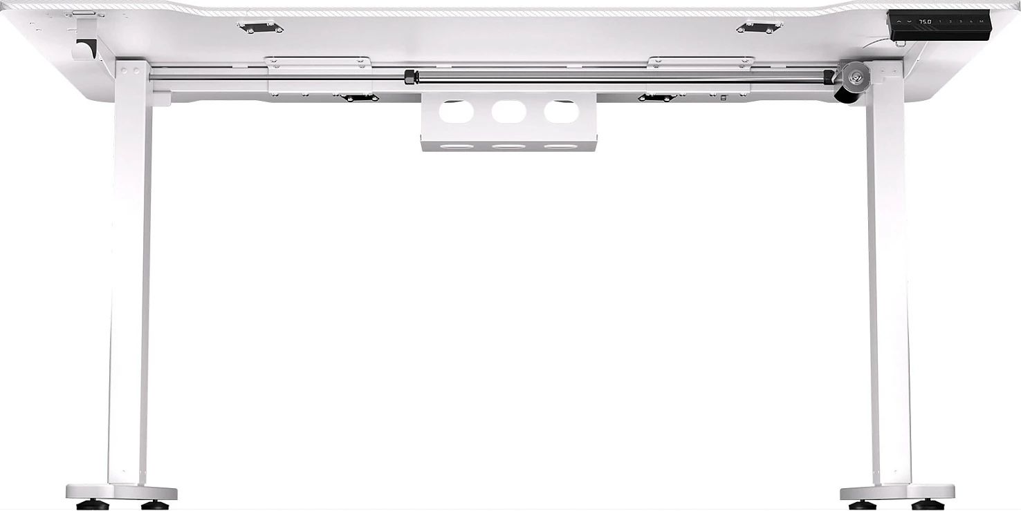 Tavolinë gaming Endorfy Atlas L Electric, 150x78 cm, ngritje elektrike, e bardhë