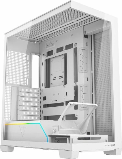 Kasë Modecom Volcano Stellar Plus ARGB (AT-STELLAR-PLUS-NF-0000-20) ATX Midi Tower, xham i temperuar, pa PSU, e bardhë