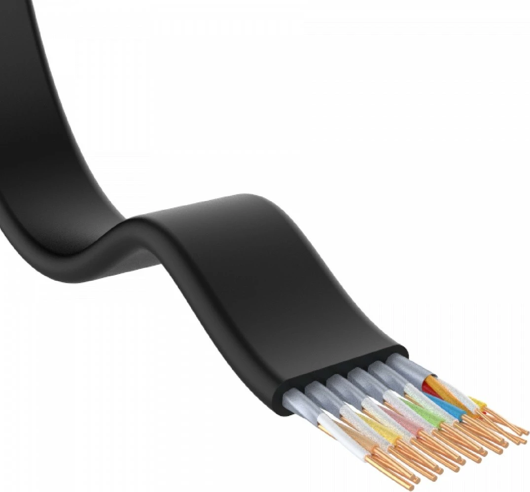 kabllo HDMI Unitek C11063BK-2M, HDMI 2.0, 2m, flat, 4K@60Hz, 18Gbps, me Ethernet, e zezë