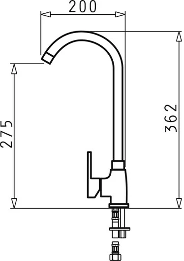 Rubinet kuzhine PYRAMIS BELLO PLUS, i zi 