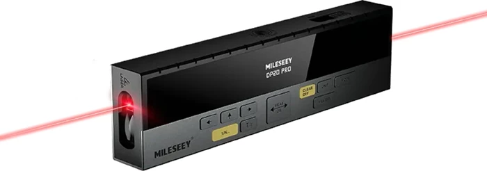 Distancmetër lazer Mileseey DP 20 Pro 120 m, Bluetooth, OLED, e zez/gri, set me çantë