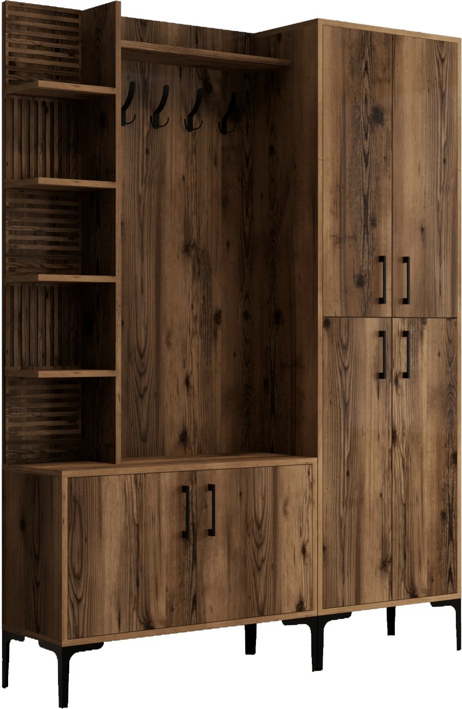 Stendë korridori Hanah Home, Viyana DA, ngjyrë arre