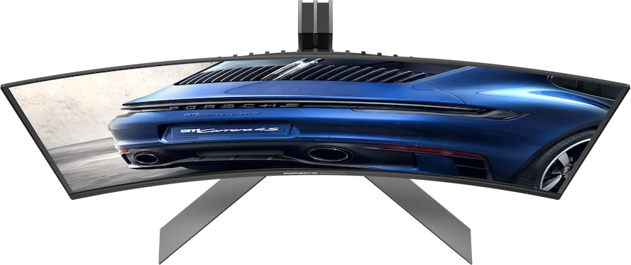 Monitor gaming AOC Agon PRO PD34 Porsche Design 34\", QD-OLED, WQHD 3440x1440, 240Hz, 0.03ms, 1800R, USB-C, G-Sync Compatible, me KVM dhe altoparlantë të integrum