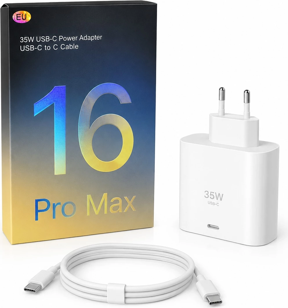 Karikues 35W USB-C për iPhone 16 Pro Max me Kabllo USB-C to USB-C