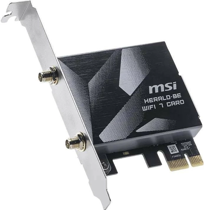Kartelë rrjeti wireless MSI HERALD BE9400 WiFi 7 PCIe, Bluetooth 5.4