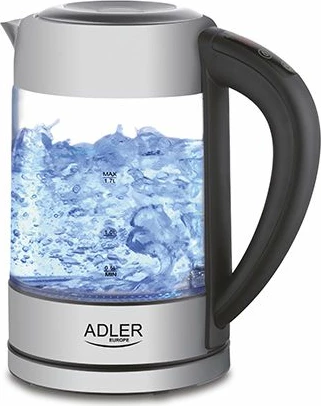 Çajnik elektrik ADLER AD1247 1.7L 2200W me rregullim temperature dhe ekran LCD