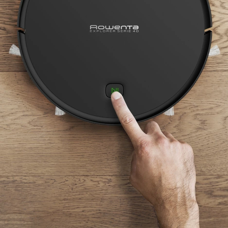 Robot fshesë me korrent, Rowenta, X-Plorer Serie 40 RR7245WH, depozitë 0.44L, autonomi deri 150 min, Wi‑Fi