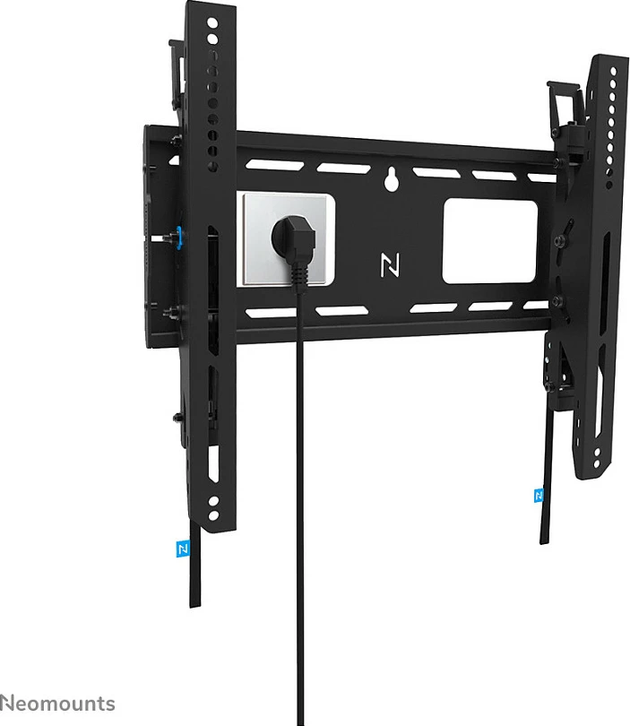Mbajtëse muri për TV Neomounts LEVEL-750, 43-75", VESA 400x400, 100 kg, e kyçshme, e zezë