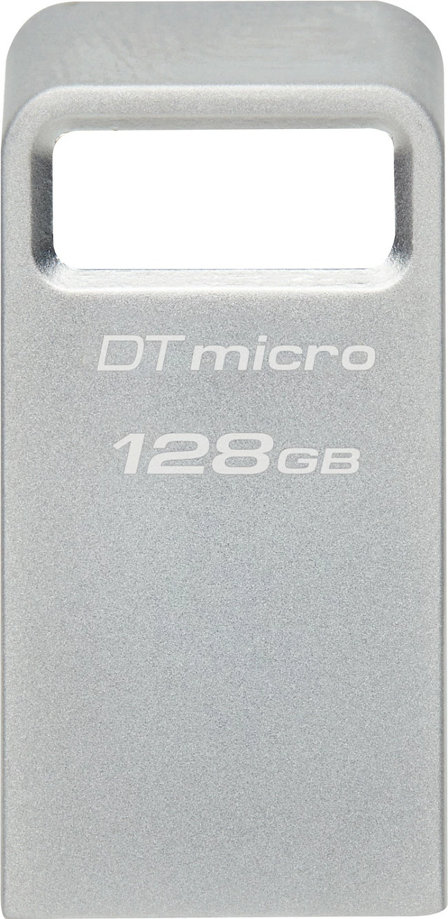 USB Kingston DataTraveler Micro 128GB, USB 3.2 Gen 1, Metal, Silver