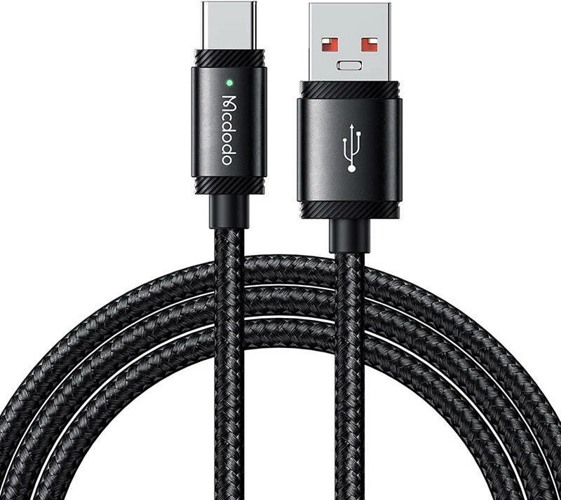 Kabllo Mcdodo CA-4730 USB-A në USB-C, 1.5m, 120W, e zezë