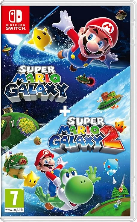 Lojë Nintendo Super Mario Galaxy + Super Mario Galaxy 2, për Nintendo Switch, paketë 2 lojëra