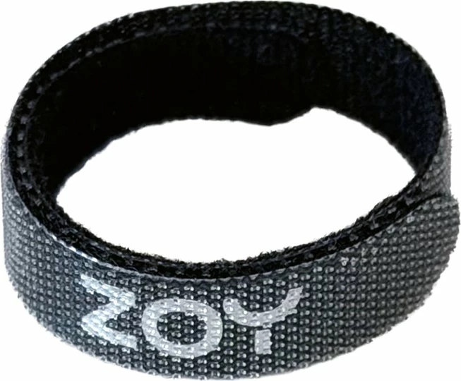 Organizer kabllosh ZOY Rzep Velcro 1 m, i zi, 1 copë