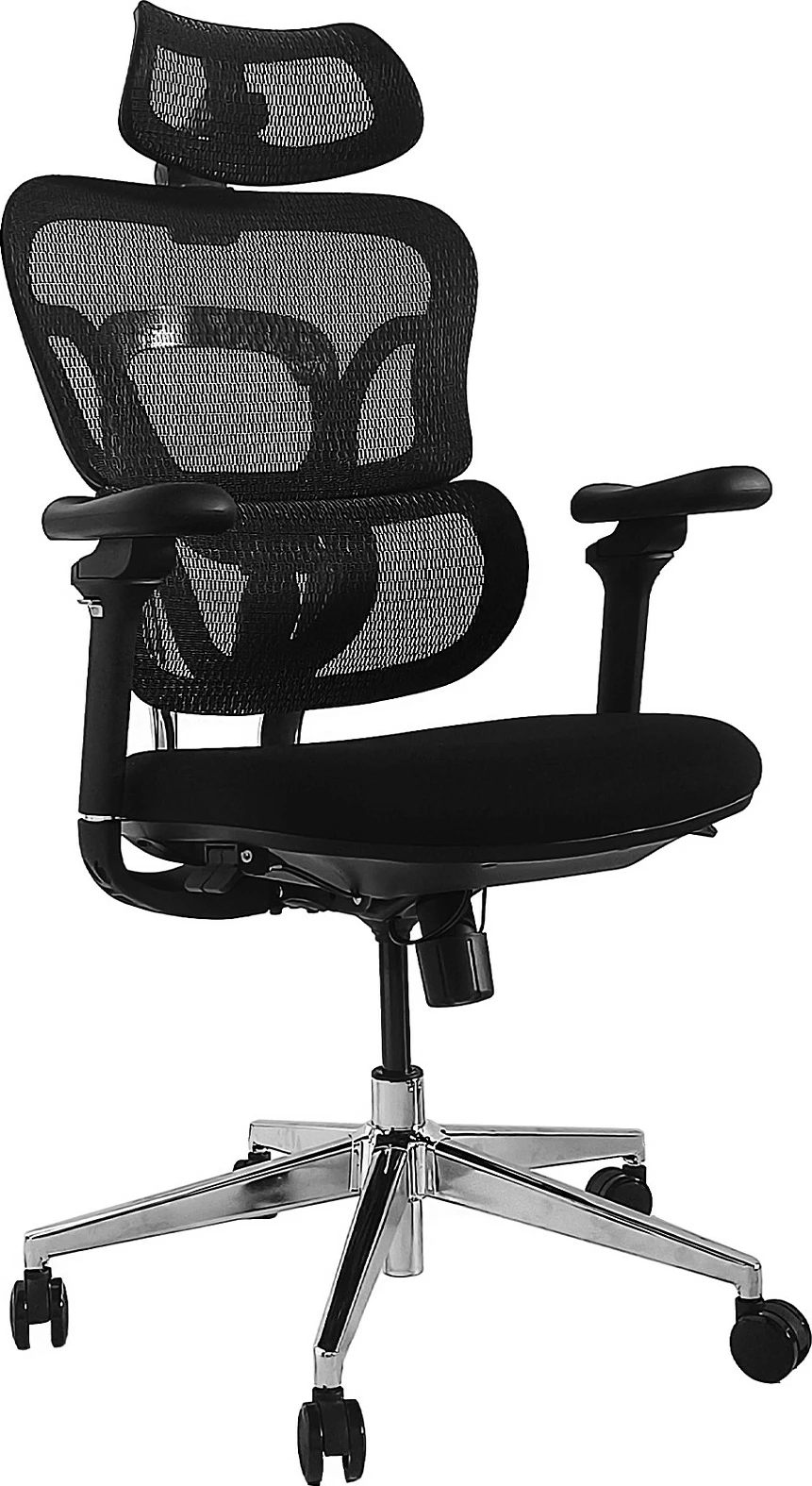Karrige zyre ergonomike EQUIP SFS, mesh, mbështetëse koke, 3D armrests, 150 kg, e zezë