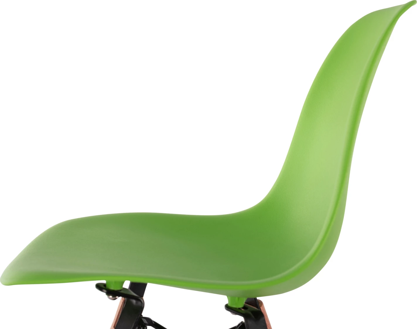 Karrige Twist për fëmijë FH8453.03 me këmbë druri & ulëse të gjelbër 30,5x33x59 cm, set prej 4 copë