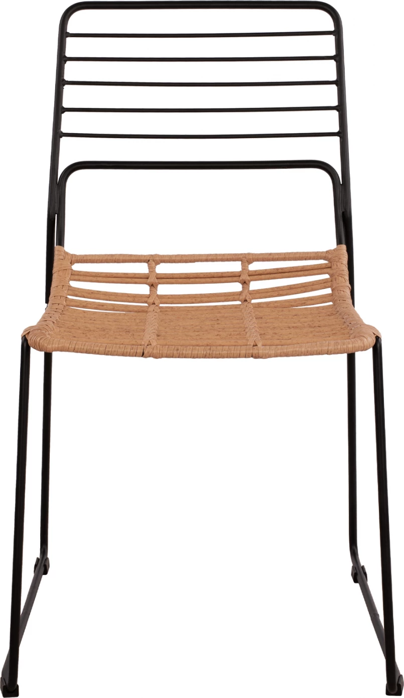 Karrige metalike Allegra FH5694 me thurje beixh 51x54x83cm