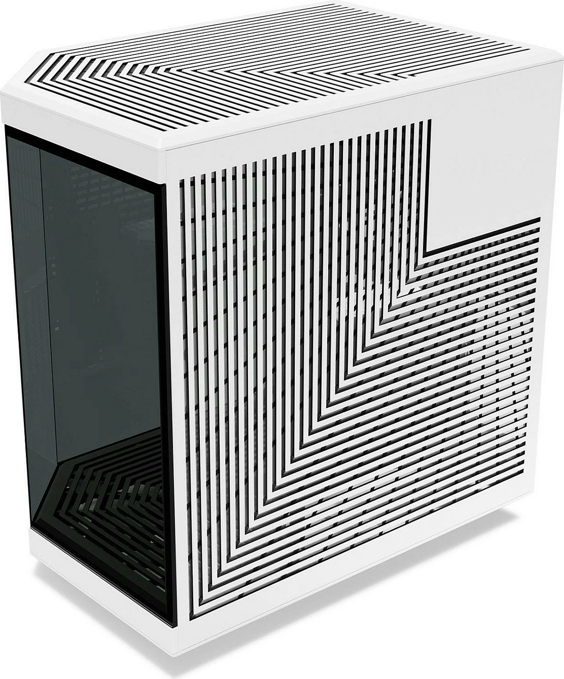 Kasë HYTE Y70, ATX Midi Tower, dy dhoma, xham, USB-C, bardhë/zezë