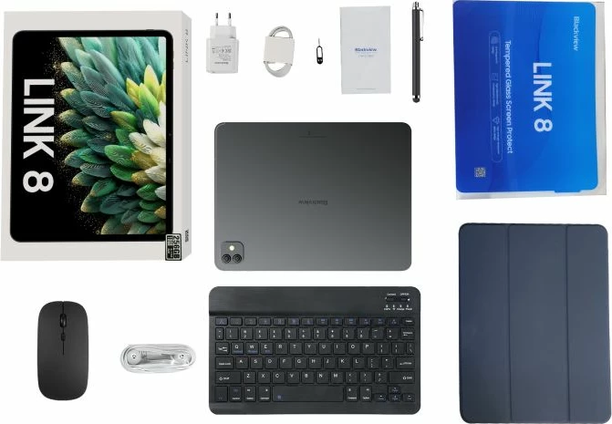 Tablet BLACKVIEW LINK 8 12.7\" 6GB/256GB, Starry Grey, set me tastierë Bluetooth + maus