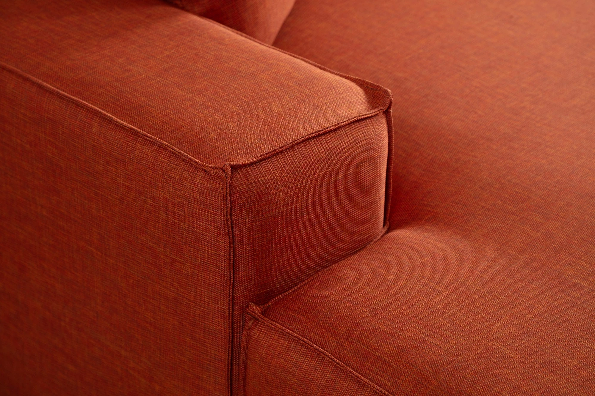 Kënd divan-krevat Atelier del Sofa, kënd i majtë, portokalli
