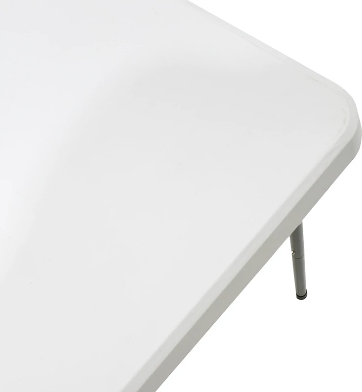 Tavolinë palosëse për kamping, ngjyrë e bardhë, 122x60x74 cm