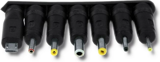 Furnizues universal energjie Qoltec 51557, 15W, 7 plugje, i zi