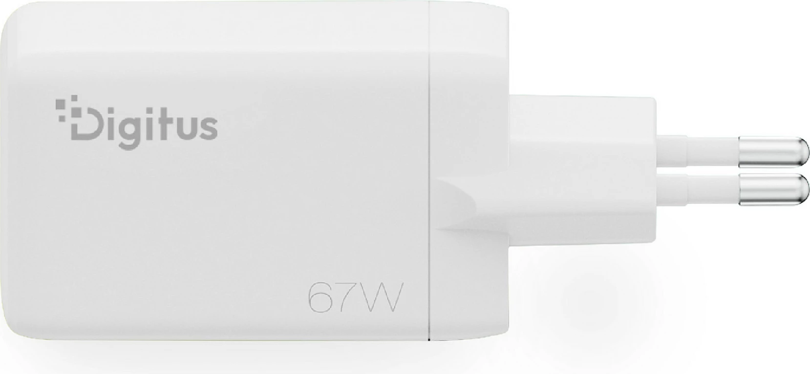 Karikues USB Digitus GaN 67W, 2x USB-C, 1x USB-A, i bardhë