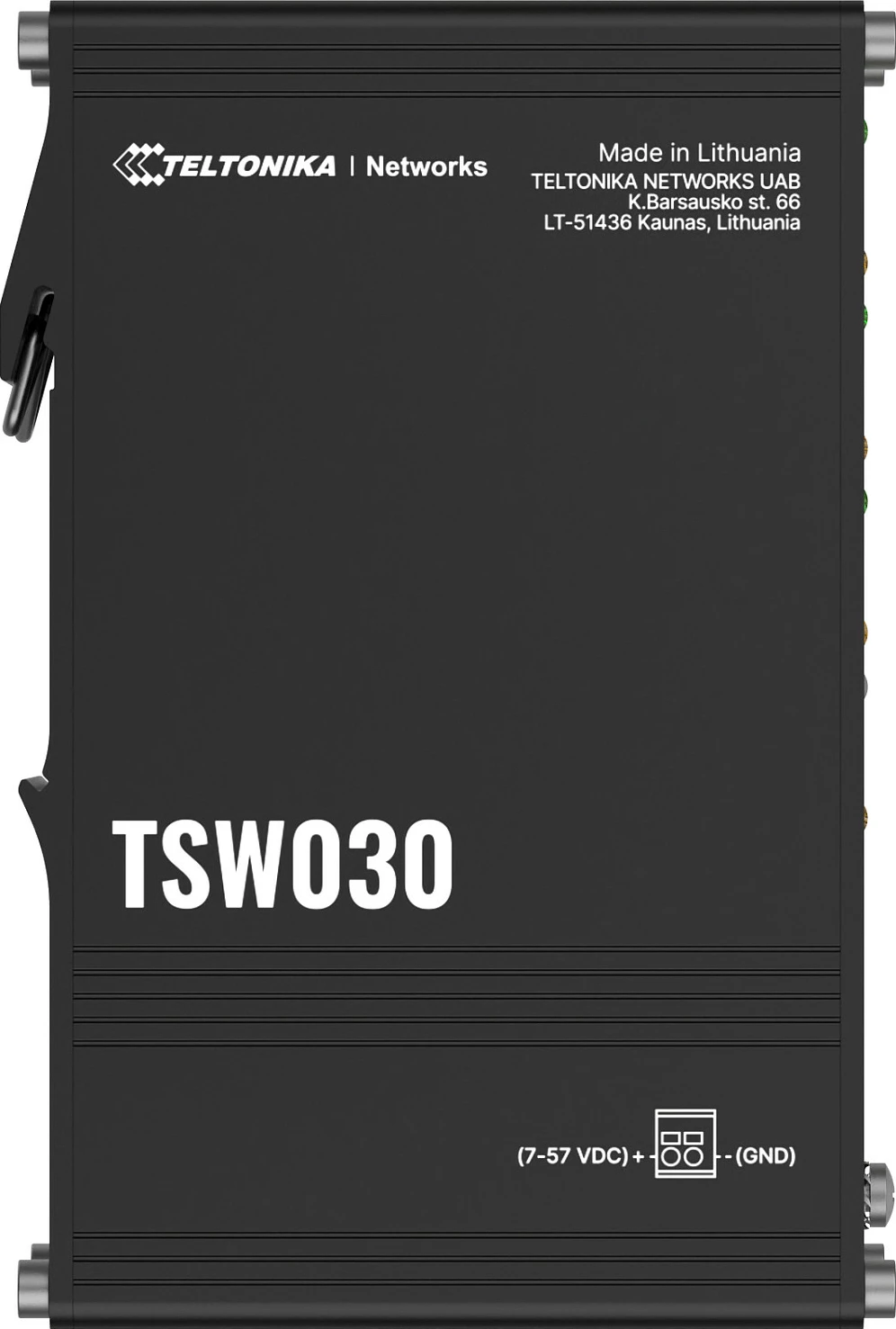 Switch Teltonika TSW030, 8x RJ45 10/100 Fast Ethernet, Unmanaged, DIN Rail, IP30, i zi