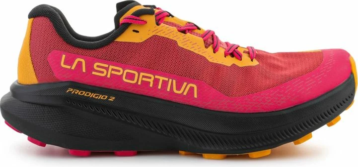 Atlete trail running për femra La Sportiva Prodigio 2, mineral red/azalea