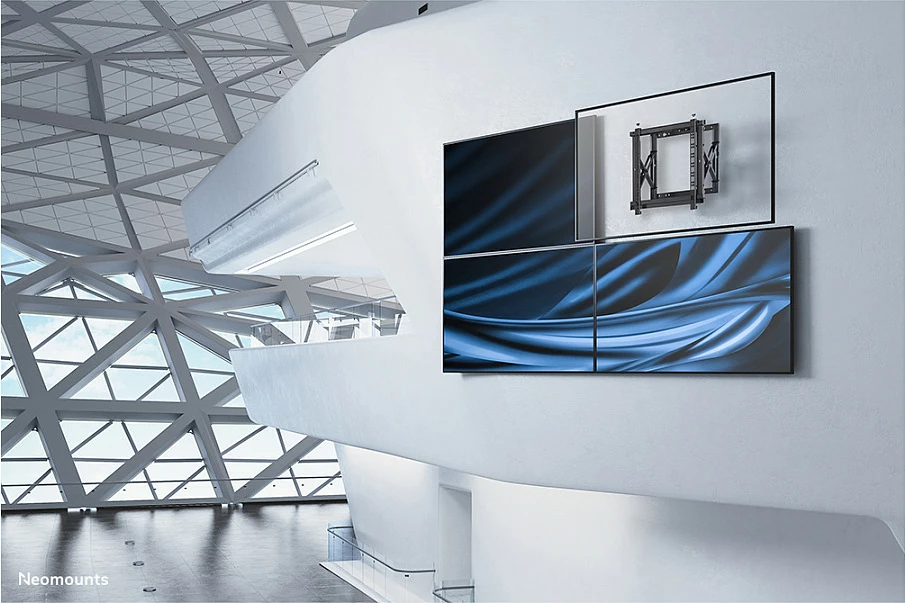 Mbajtës muri për videowall Newstar WL95-800BL1, 42-70 inç, pop-out, çelik, rregullim lartësie, 35 kg