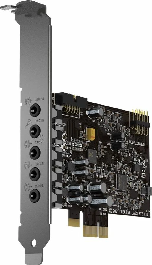 Kartelë zëri Creative Sound Blaster Audigy FX V2 24-bit/192kHz PCIe 5.1 (70SB187000000)