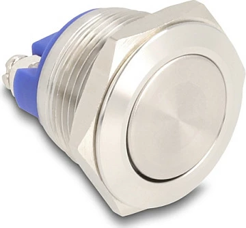 Switch buton DeLOCK 22040, 2P, 250V/5A, IP65, panel-mount, argjendtë