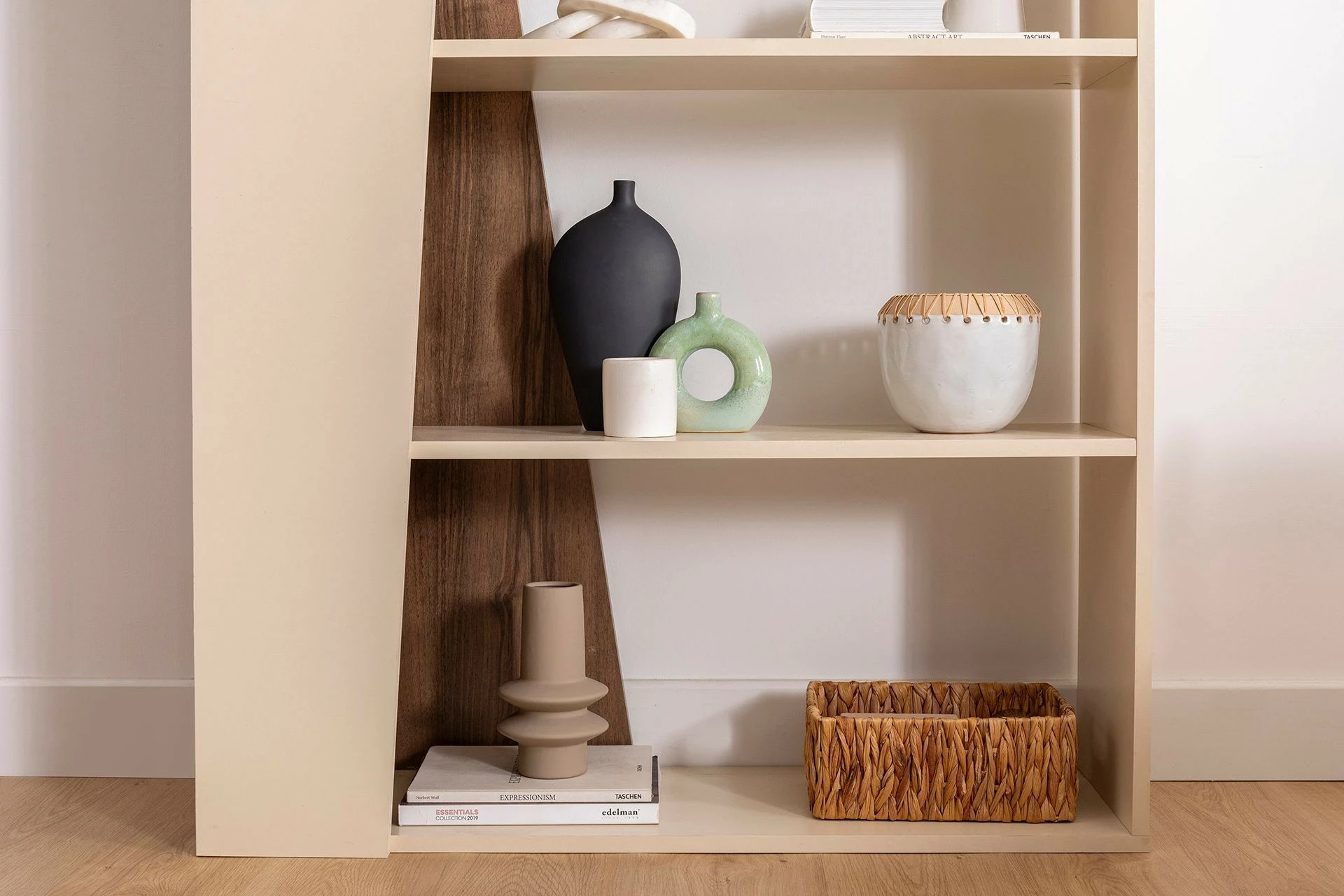 Raft librash Hanah Home, Clark, ngjyrë arrë dhe bezhë