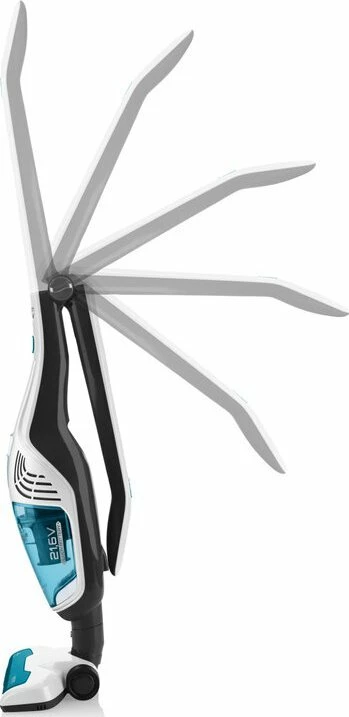 Fshesë vertikale pa kabëll ETA Moneto II Aqua Plus 6453 90000, 21.6V, 0.55L, me mop/larje, e bardhë, set me aksesorë