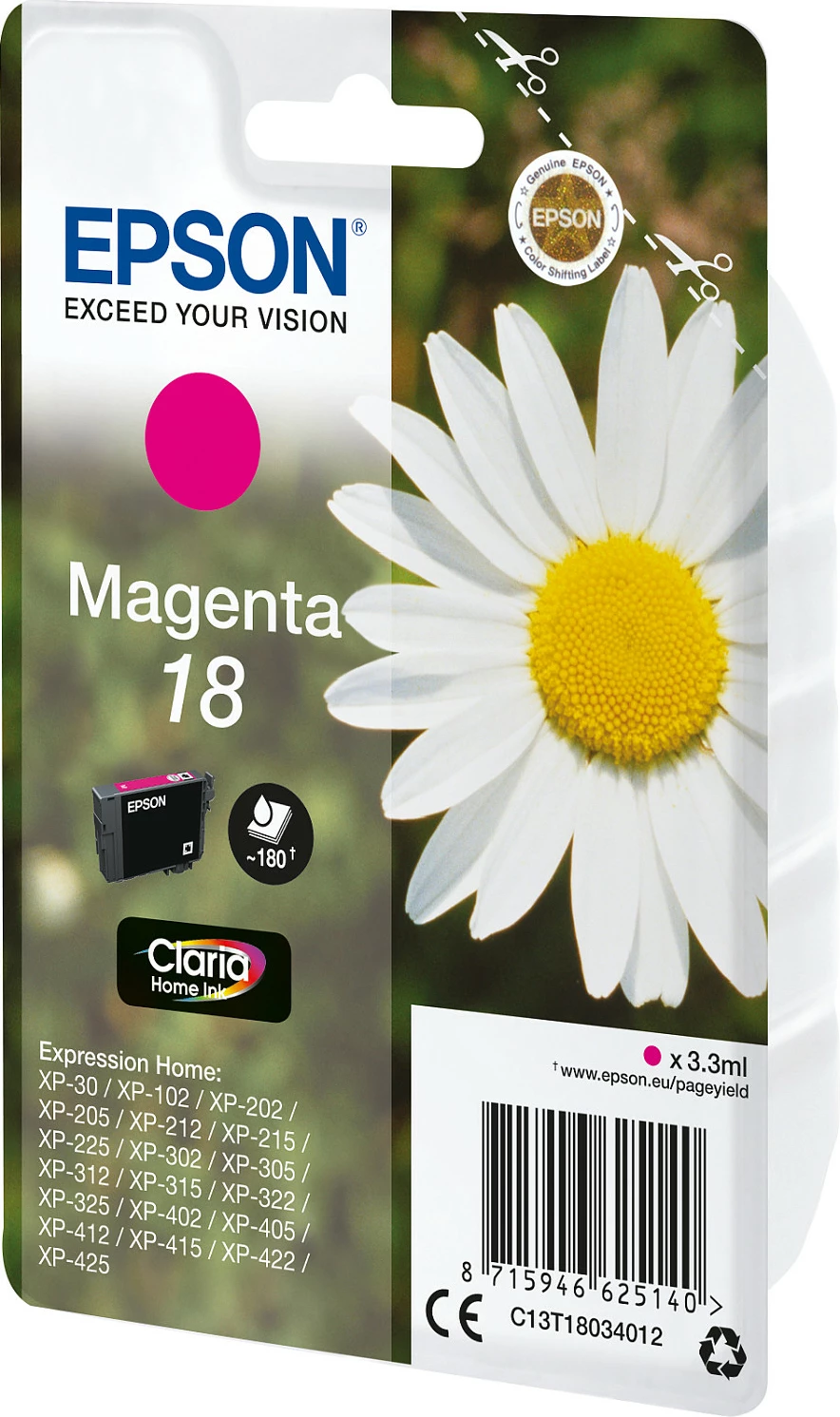 Karikator bojë Epson Daisy Singlepack Magenta 18, 3.3 ml