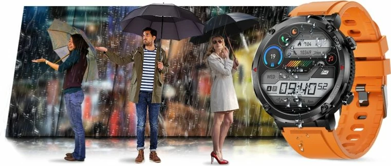 Smartwatch Gravity për të dy gjinitë, portokalli