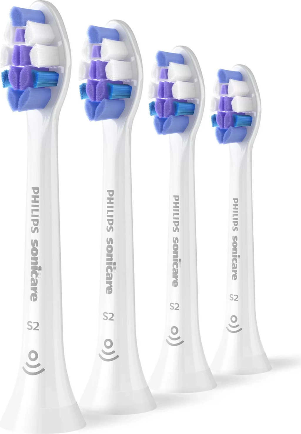 Koka për furçë dhëmbësh elektrike Philips Sonicare S2 Sensitive HX6054/87, 4 copë, Extra Soft, e bardhë