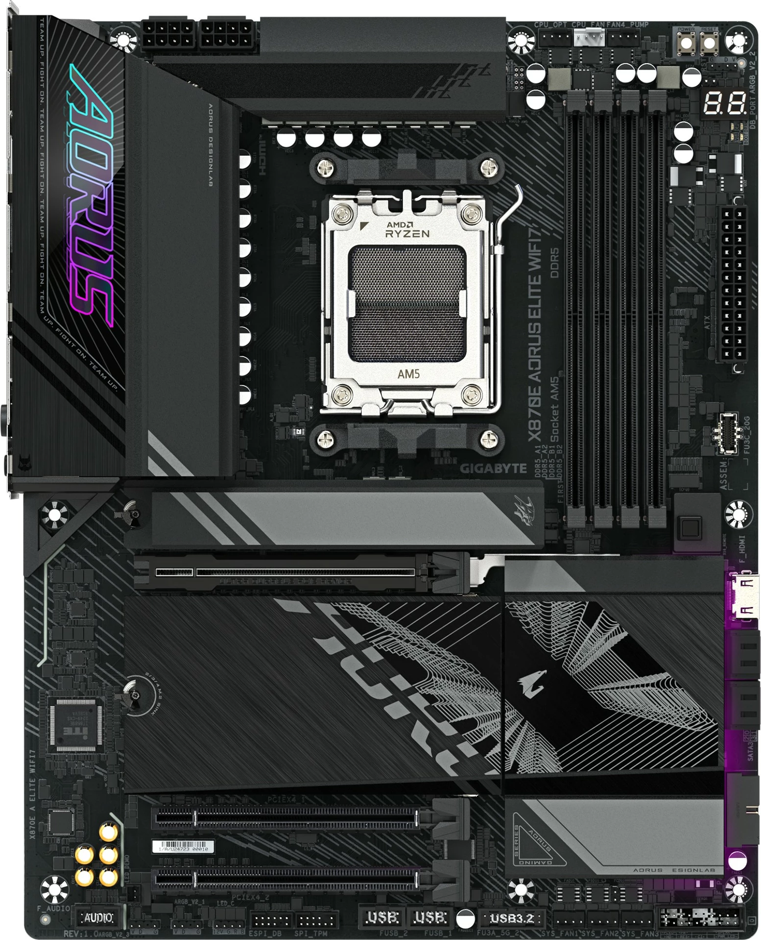 Pllakë amë Gigabyte X870E A ELITE WIFI7, Socket AM5, DDR5, Wi-Fi 7