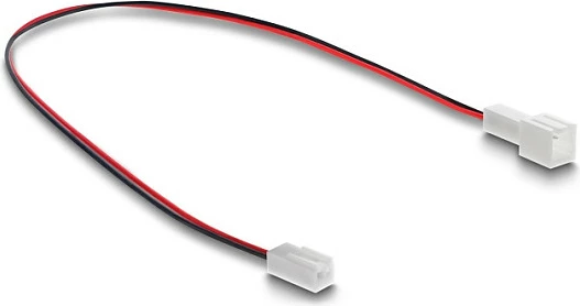 Kabllo zgjatëse fan 2-pin DeLOCK 90869, 30 cm, AWG26, e zezë/kuqe/bardhë
