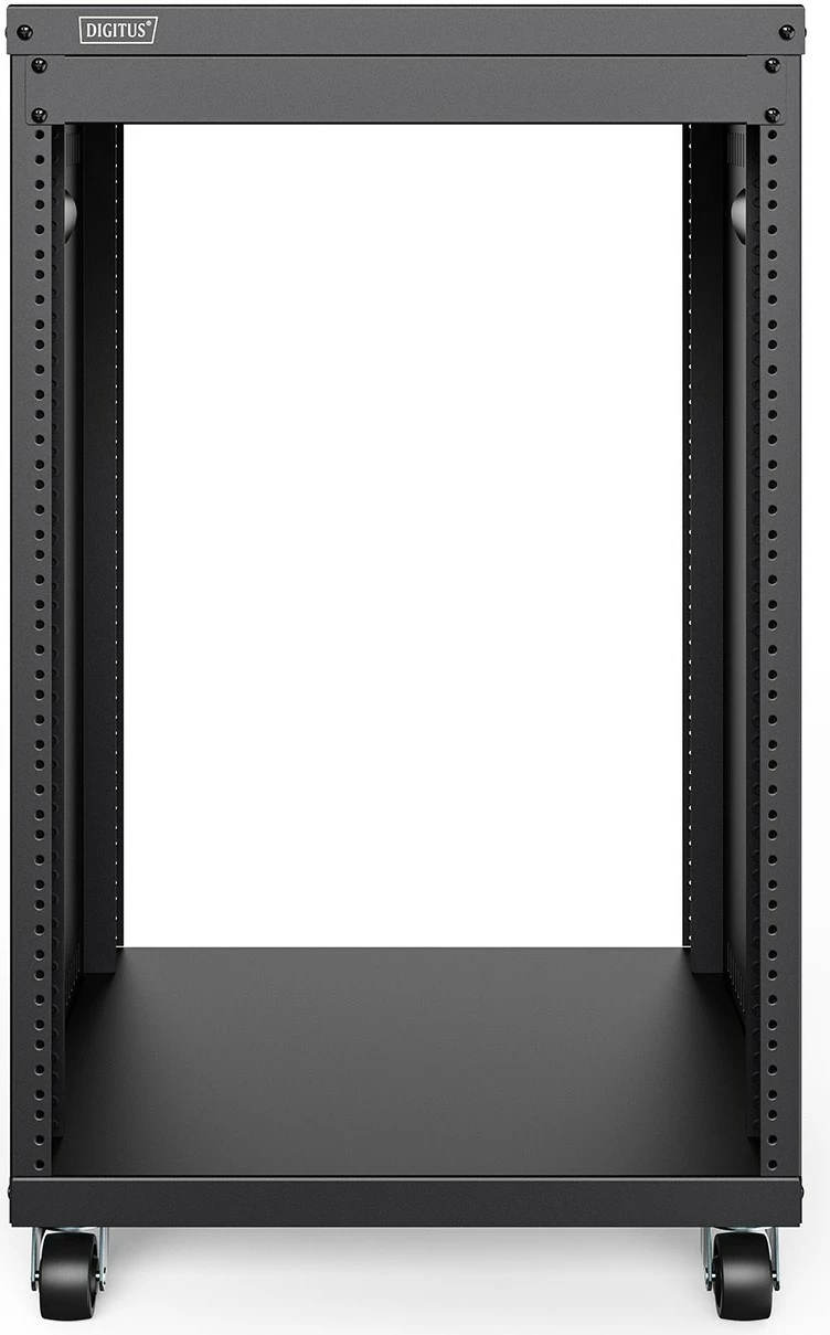 Kasë rrjeti Digitus 19 inç, 16HE, me rrota, e zezë