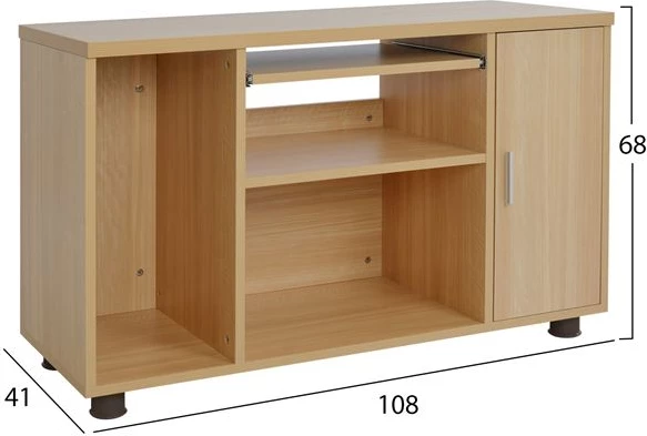 Dollap profesional për zyre, ngjyrë lisi, FH2051.11, 80x40x118 cm