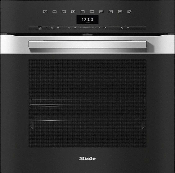 Furrë e integruar Miele H 7464 BP 76 L, pirolizë, Wi‑Fi, grill, termometër pjekjeje, e zezë/inoks