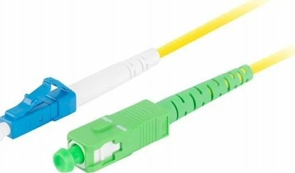 Patchcord fibër optike Lanberg SM LC/UPC–SC/APC 1 m, G657A1, Simplex, 3.0 mm, LSZH, e verdhë