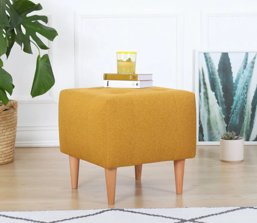Pouf Atelier del Sofa, ngjyrë e verdhë, Tomp