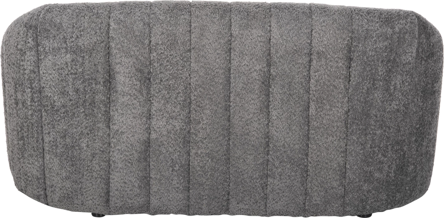 Divan dy vendesh MOBY FH9595.01, pëlhurë boucle gri, 145x82x67H cm