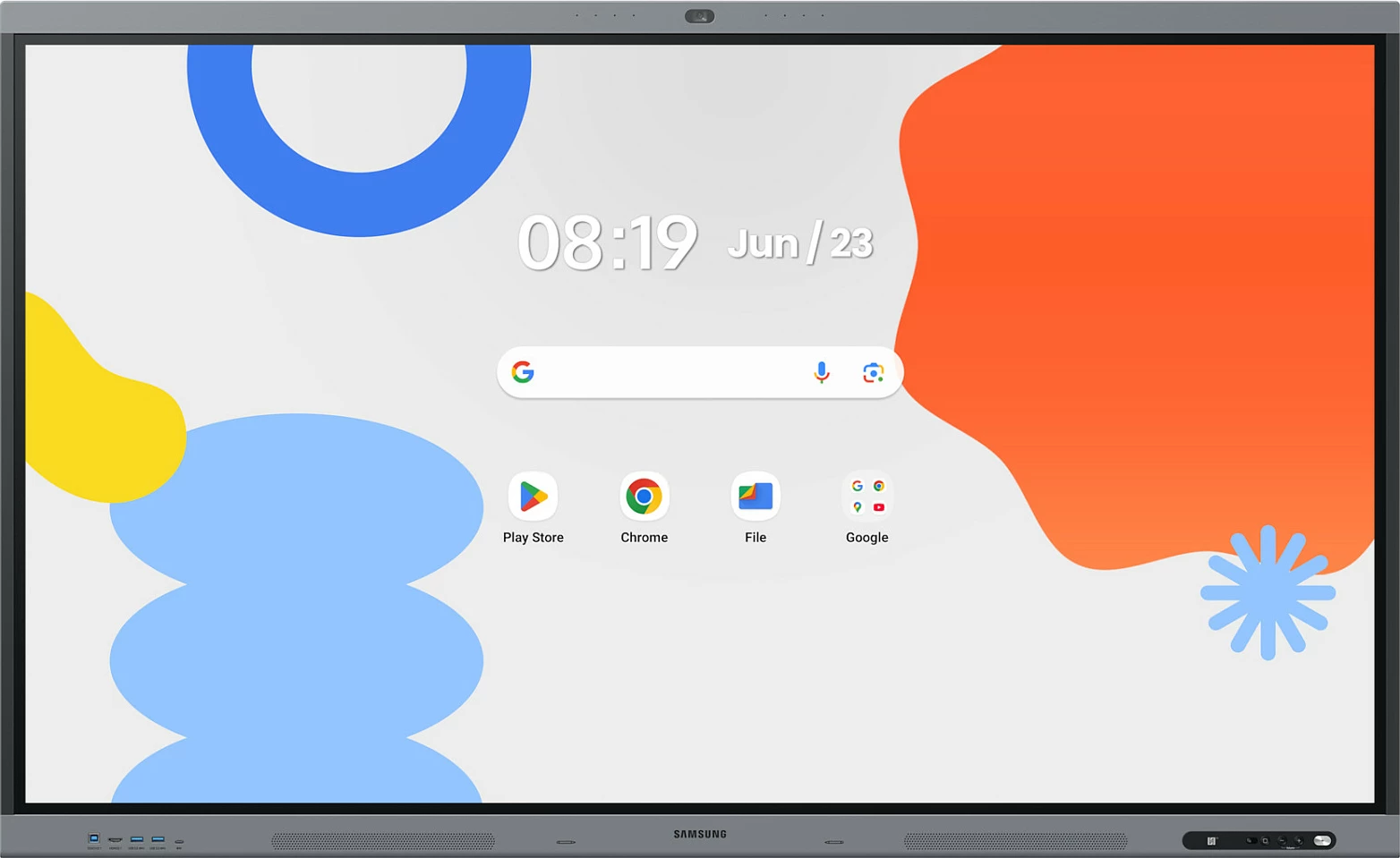 Ekran interaktiv Samsung LH75WAFPLGC (WAFX-P), 75", 4K UHD, IPS, Touch, Android 15, Wi‑Fi/Bluetooth, i zi