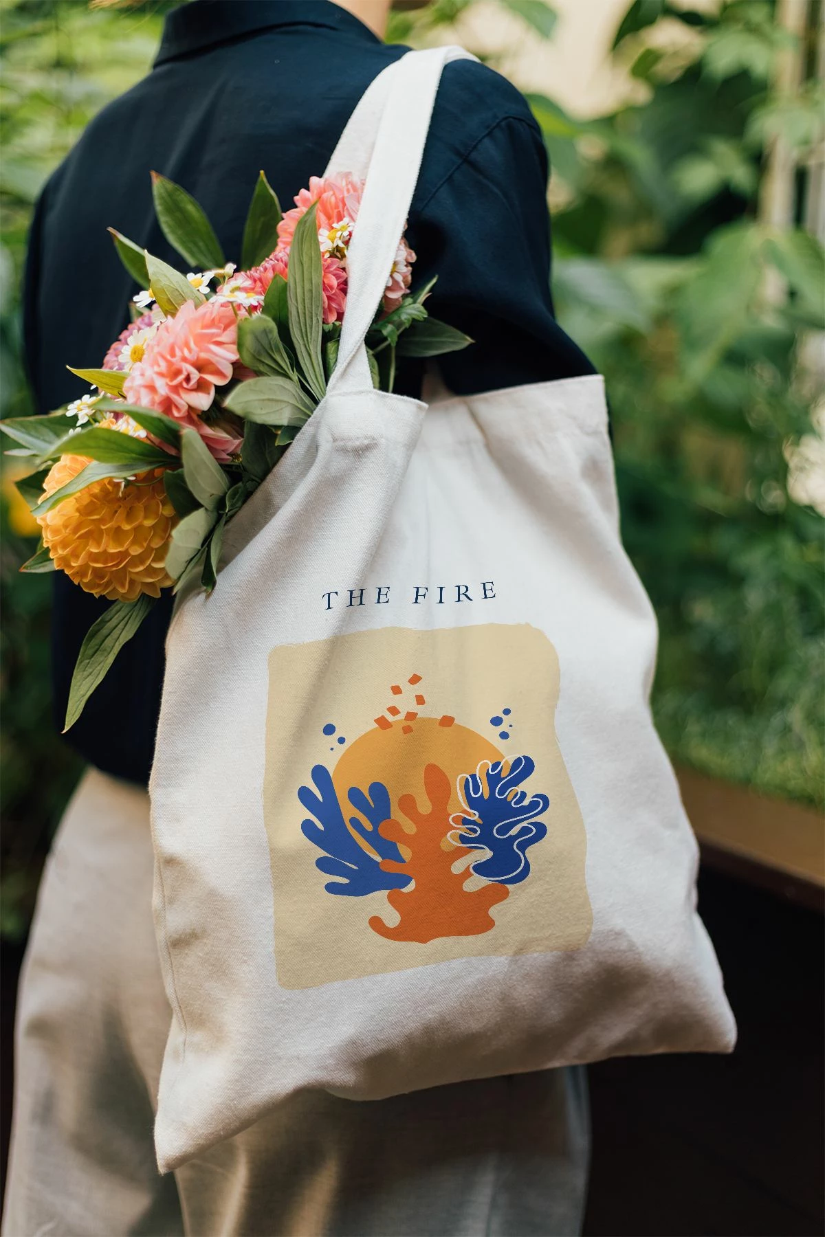 Çantë tote Zoozie Bags, model 26, shumëngjyrëshe