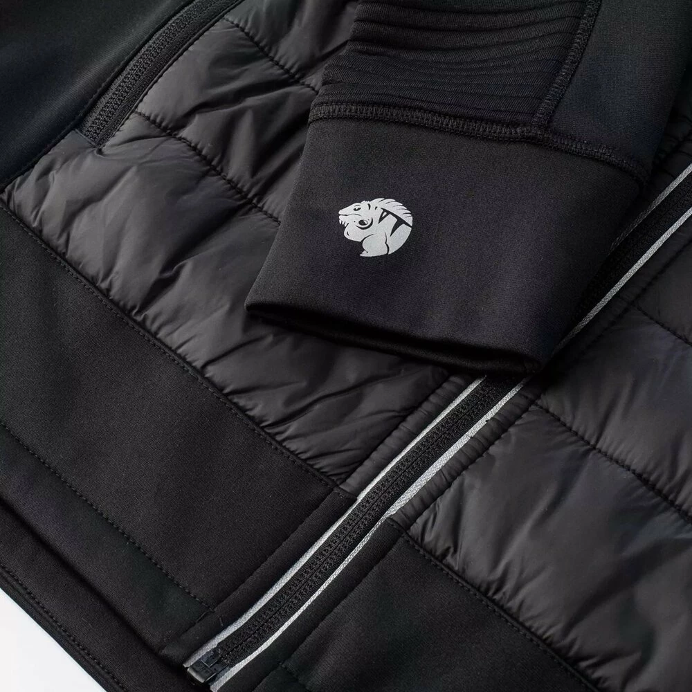 Xhaketë quilted për burra Iguana GUELO, madhësia L, e zezë