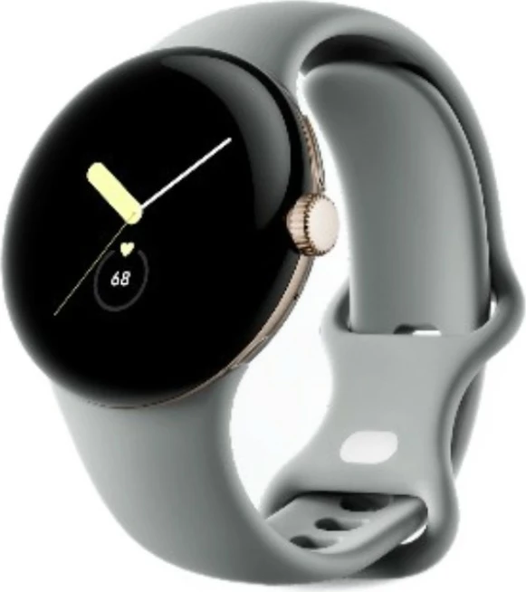 Smartwatch Google Pixel Watch 41mm 4G, kasë champagne gold, rrip hazel